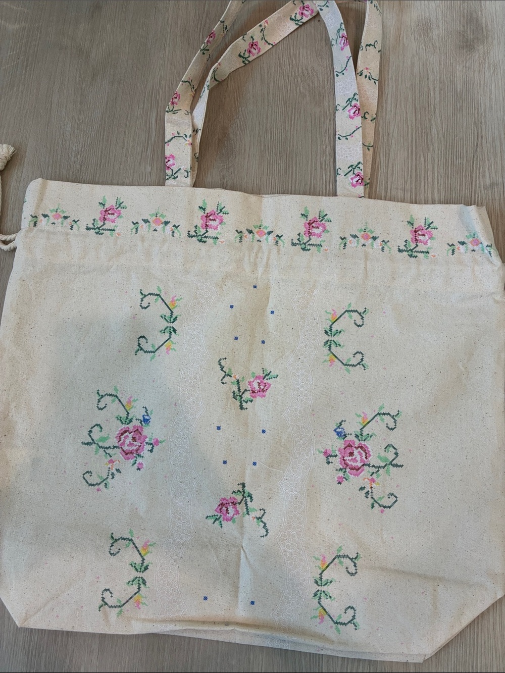 Sezane X Sea NY Drawstring Cotton Tote Bag NWOT - Picture 3 of 3